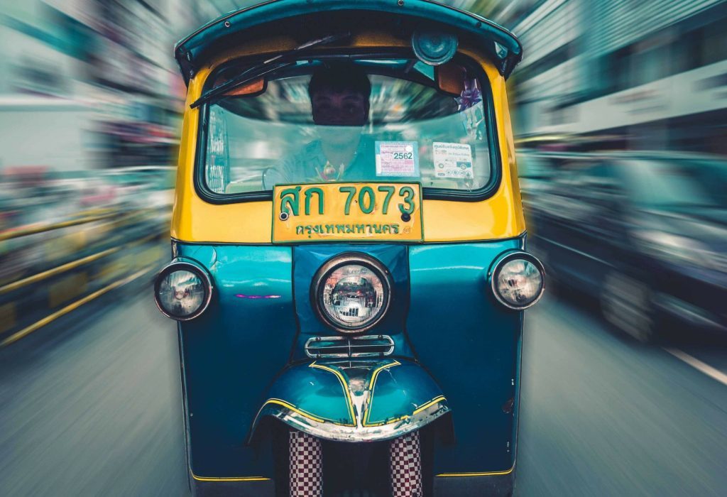 stock image of taxi in Thailand
